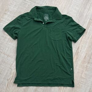 Kickee Pants Men's Dark Green Short Sleeve Polo with Chest Pocket